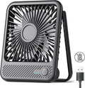 Koonie USB Desk Fan, Strong Wind Ultra Quiet Small Personal Fan with 180? Tilt Folding and 3 Speeds Adjustable, USB C Corded Powered Mini USB Fan for Office Desktop Bedroom, NO BATTERY