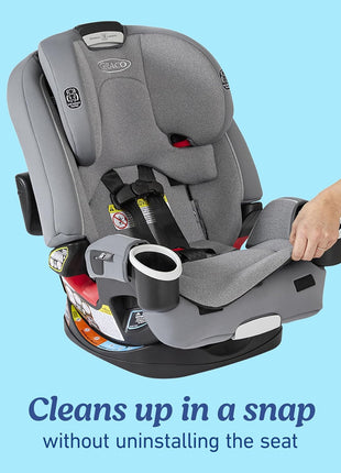 Graco 4Ever DLX 4-in-1 Baby Car Seat, Infant to Toddler Car Seat, 10 Years of Use, Rear-Facing, Forward-Facing, Highback Booster, and Backless Booster Seat Modes, Comfortable and Convenient, Charlie