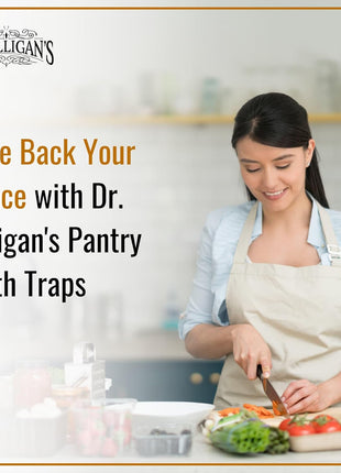 Dr. Killigan's Premium Double Potent Pantry Moth Traps with Pheromones Prime, Sticky Indian Meal Moth Traps for Kitchen, How to Get Rid of Moths in House (6 Pack, Black)