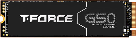 TEAMGROUP T-Force G50 1TB SLC Caching 3D TLC NAND NVMe InnoGrit PCIe Gen4x4 M.2 2280 Gaming SSD with Ultra-Thin Graphene Heat Spreader Works with PS5 Read/Write 5000/4800 MB/s TM8FFE001T0C129