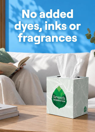Seventh Generation Facial Tissue, 2-Ply Sheets, 85-Count Boxes (Pack of 36)