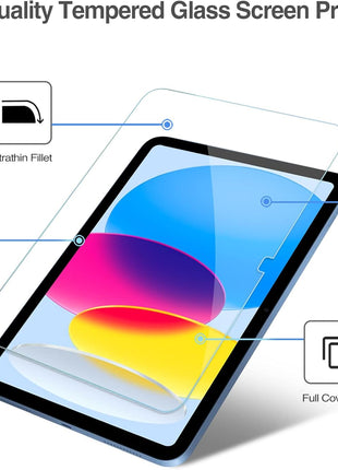 ProCase 2 Pack Screen Protector for iPad A16 2025 11th/10th 2022 Generation (11-inch/10.9), Tempered Glass Film Guard -Clear