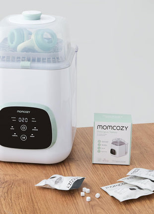 Momcozy Official Detergent Tablets for Momcozy Bottle Washers, 120 Tablets | Remove Stubborn Milk Residue and Odor, Safe and Powerful Cleaning