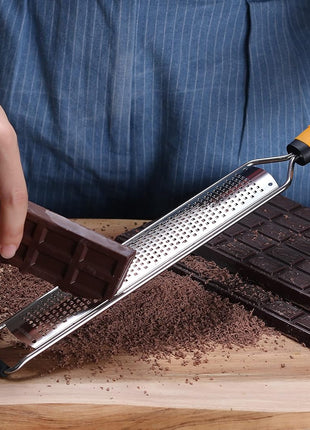 Deiss PRO Citrus Lemon Zester & Cheese Grater — Parmesan Cheese, Lemon, Ginger, Garlic, Nutmeg, Chocolate, Vegetables, Fruits - Razor-Sharp Stainless Steel Blade + Protect Cover - Dishwasher Safe