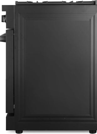 36 in. Lumin Coll 6.1 cu. ft. 6 Burner Gas Range, Convection, Matte Black | Cosmo COS-GRC366KB-BK Sealed Burners, 6 Oven Function, Digital Display with Timer, Cast Iron Grates, LP Convertible