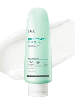 Dr. G Brightening Peeling Gel - Korean Skincare for Glowy Skin - Aqua Gommage Facial Exfoliator - Hyaluronic Acid, Ceramides, Vitamin C - Smooth Skin Texture, Low Irritation - Bulk Items - 4.23 fl oz
