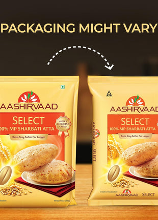 Aashirvaad Select Whole Wheat Sharbati Atta 11 Pound (5 KG)