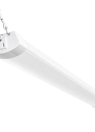 hykolity 4FT 120W LED Shop Light Linkable,13000LM(400w Equivalent) | 5000K Utility Shop Lights for Garages, Workshops, Basements, Hanging or FlushMount,with Power Cord and Pull Chain,ETL