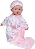 JC Toys La Baby Caucasian Baby Doll Set ??11 Inch Soft Baby Doll | Washable |Removable Pink Outfit w/ Hat & Blanket | For Children 12 Months +