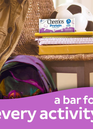 Cheerios Protein Chewy Bars, Snack Bars, Mixed Berry, 5 Ct, 6.35 oz