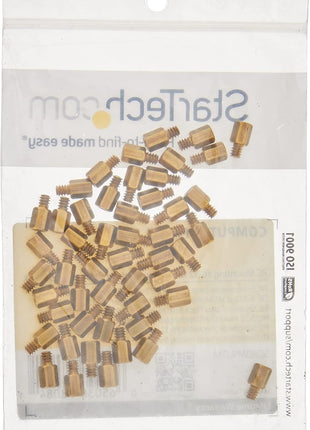 StarTech.com Metal Jackscrew Standoffs #6-32 - Jackscrew standoff - 0.2 in (pack of 50) , TAA (SCREWNUTM)