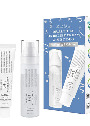 Dr.Althea 345 Relief Cream & Mist Duo, Korean Vegan Skin Care Set