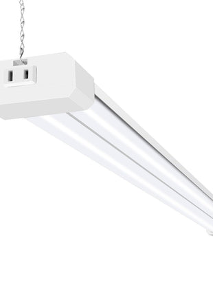 hykolity 5000K LED Shop Light Linkable, 4FT Daylight 42W LED Ceiling Lights for Garages, Workshops, Basements, Hanging or FlushMount, Included Power Cord and Pull Chain, 4400lm, ETL- 1 Pack