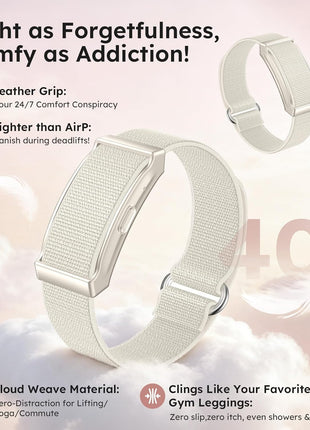 Smart Bracelet for Women and Men with 2 Bands, Screenless Fitness Tracker No Screen Lightweight for 100+ Sports IP68 Waterproof Wearable Activity Wristband Heart Rate Sleep Monitor