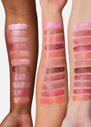 Saie Cheek Flush Duo - Dew Liquid Blush (.40 oz, Lady), SuperSuede Baked Powder Blush (.01 oz, Mia) - Layerable, Skin-Nourishing Blushes for a Seamless Radiant Finish