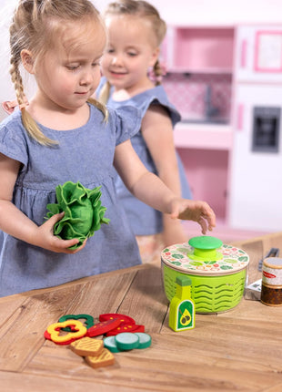 Melissa & Doug Salad Spinner Play Set, Pretend Play Food for Boys and Girls Ages 3+