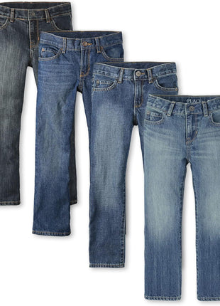 The Children's Place Boys Basic Bootcut Jeans,Dustbowl Wash Single,8