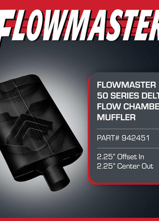 Flowmaster 50 Series Delta Flow? Muffler ??2.25 inch Offset In/Center Out