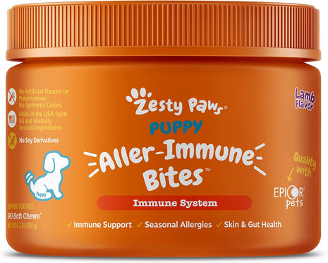 Zesty Paws Puppy Allergy & Immune Soft Chews + Puppy Calming Soft Chews