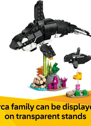 LEGO Creator 3 in 1 Wild Animals Panda Family - Building Toy Kit for Kids with 3 Building Options, Panda, Penguin, or Orca - 8 Year Old Girl & Boy Birthday Gifts - 31165