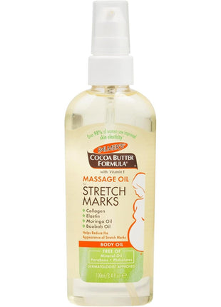 Palmer's Stretch Marks Massage Oil for Pregnancy & Weight Changes (3.4 Oz) | Pregnancy Skincare, Helps Moisturize & Soothe Dry, Itchy Skin During Pregnancy, Lightweight, Non-Greasy, 48hr Moisture
