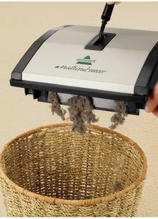 Bissell Natural Sweep Carpet and Floor Sweeper with Dual Brush Rotating System and 2 Corner Edge Brushes, 92N0A, 4.2 lb.
