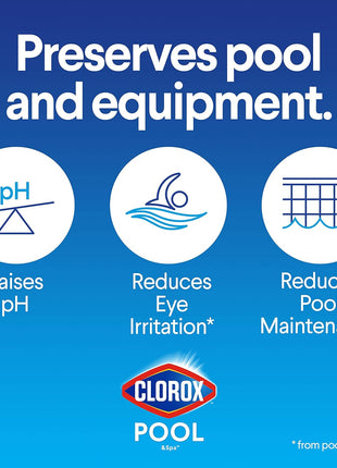 Clorox® Pool&SpaTM Swimming Pool pH Up, Raises pH, Protects Against Eye and Skin Irritation, 4LB (Pack of 1)