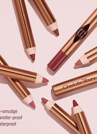 Charlotte Tilbury Lip Cheat Lip Liner Pencil - Gives Lips a Fuller-Looking, Defined Pout - Enriched with Jojoba Oil & Hyaluronic Acid - Waterproof, Smudge-Proof & Transfer-Proof