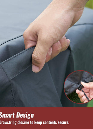 NUPICK 30 Inch Square Fire Pit Cover for Propane Fire Pit/Table, 100% Waterproof Cover Fits 28/30/32 Inch Fire Pit, All Weather Resistant