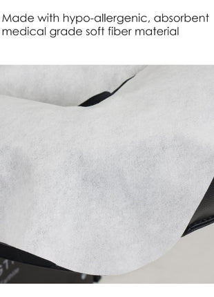 EarthLite Flat Disposable Face Cradle and Headrest Covers – Medical-Grade, Ultra Soft, Luxurious, Non-Sticking Massage Headrest Covers for Massage Tables & Massage Chairs