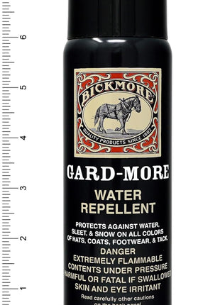 Bickmore Gard-More Water & Stain Repellent 5.5oz- Leather Protector and Suede Protector Waterproofing Spray Guard for Boots, Shoes, Clothing, Hats, Jackets & More