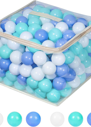 MoonxHome Ball Pit Balls for Toddlers, BPA Free Crush Proof Plastic Toy Balls for Ball Pit, Children's Pool Water Toys, Macaron Ocean Balls for Play Tent 2.15 Inch Pack of 100 200 500 800 1000