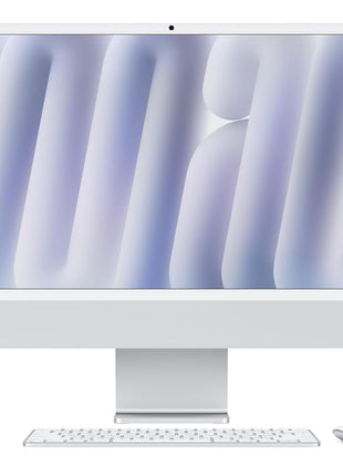 Apple 2024 iMac All-in-One Desktop Computer with M4 chip with 8-core CPU and 8-core GPU: Built for Apple Intelligence, 24-inch Retina Display, 16GB Unified Memory, 256GB SSD Storage; Silver