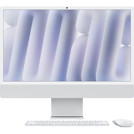 Apple 2024 iMac All-in-One Desktop Computer with M4 chip with 8-core CPU and 8-core GPU: Built for Apple Intelligence, 24-inch Retina Display, 16GB Unified Memory, 256GB SSD Storage; Silver