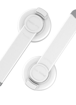 4our Kiddies 2 Pack Baby Toilet Lock for Child Safety, Toilet Seat Lock | Includes Extra Pallet to Fit More Standard Toilets, One-Handed Operation, No Drilling Required, Plus 2 Extra 3M Adhesive Pads