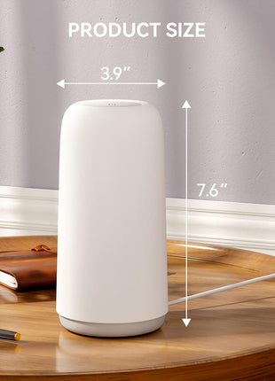 Touch Bedside Table Lamp, [Sleek Design & RGB Mode] 3 Way Dimmable Small Lamp for Bedroom, LED Lamp with Warm White Lights, Multi-Color Smart Nightstand Lamp for for Living Room Home Gifts