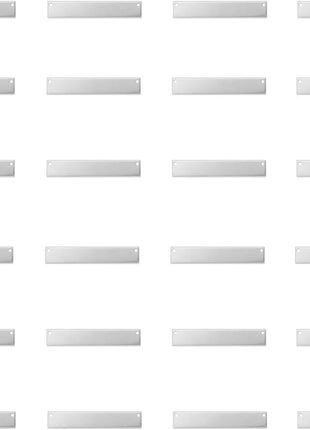 ImpressArt - Premium Metal Stamping Rectangle Blanks for Metal Stamping and Jewelry Making (24 Pack) (1/4 inch x 1 1/2 inch Rectangle w/Holes, Aluminum)