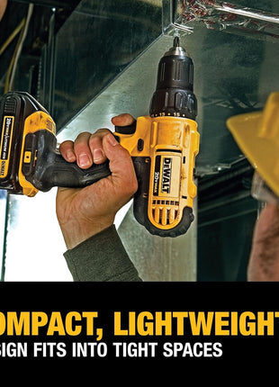 DEWALT 20V Max Cordless Drill/Driver Kit, 2 Batteries and Charger Included (DCD771C2)
