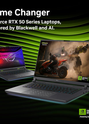 ASUS ROG Strix G16 (2025) Gaming Laptop, 16 inch ROG Nebula Display 16:10 2.5K 240Hz/3ms, NVIDIA® GeForce RTXTM 5070 Laptop GPU, Intel® CoreTM Ultra 9 275HX, 32GB DDR5, 2TB Gen 4 SSD, Wi-Fi 7, Win 11 Pro