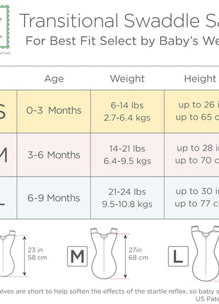 SwaddleDesigns Transitional Swaddle Sack, Arms Up Half Length Sleeves & Mitten Cuffs, Swaddle for Newborn Transition to Baby Sleep Sack Wearable Blanket, 0 3 month, 6 14 lb, Heavenly Floral Pink