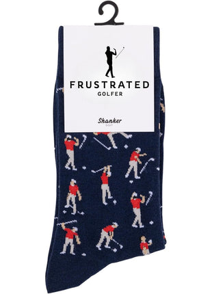 Shanker Golf Socks - Funny Angry Golfer Socks - Funny Golf Gift for Men - 1 Pair per Pack - Size 10-13
