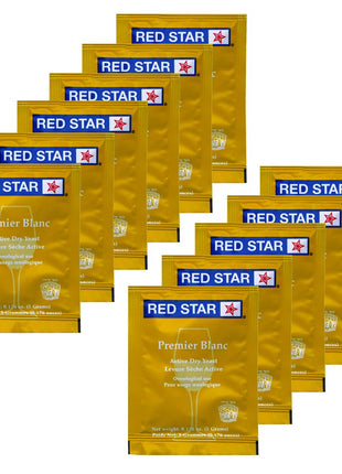 11 Packs Red Star Premier Blanc Wine Yeast 5 Grams