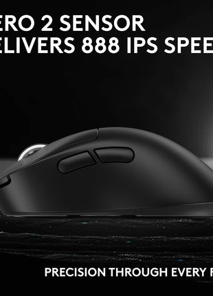 Logitech G PRO X Superlight 2 DEX Wireless Gaming Mouse, 60g pro-Grade Right-Handed Mouse with 5 programmable Buttons, USB-C Charging, 44k DPI Sensor, up to 8 kHz Polling for PC/Mac - Black