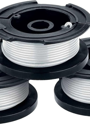 BLACK+DECKER Weed Eater String, Trimmer Line, 3-Pack, 30-Feet of Replacement Spool, 0.065-Inch Diameter (AF1003ZP)