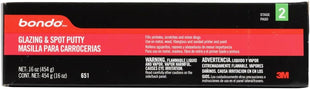 bondo Glazing and Spot Putty, Fills Pinholes, Scratches, Minor Dings & Hairline Cracks, 16 oz, 1 Tube