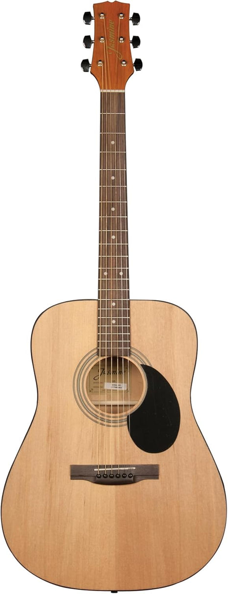 Jasmine S35 Dreadnought Acoustic Guitar Strings 6, Rosewood Fingerboard, Advanced X Bracing? Full-Size Guitar for Beginners & Others? Natural Finish, Right