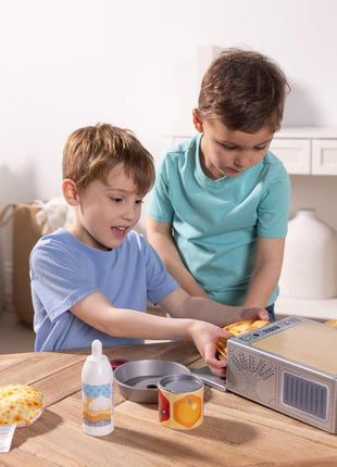 Melissa & Doug Make and Bake Pies Pretend Play Food Set and Wooden Oven with Squishy Dough for Ages 3+ - FSC Certified
