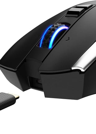 msi Versa PRO W Gaming Mouse, 26000 DPI, 70M+ Clicks, OMRON Optical Micro Switch, Optical Sensor, Ergonomic Ambitextrous Hand Design, RGB Light