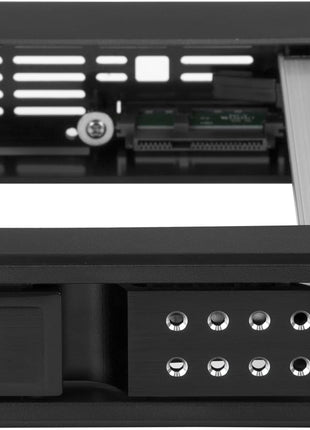 StarTech.com 5.25 inch to 3.5 inch Trayless Hard Drive Hot Swap Bay - Removable Hard Drive Bay for 3.5 inch SATA/SAS Drives - Aluminum (HSB1SATSASBA)