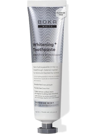 Boka Toothpaste - Fluoride Free Toothpaste, Nano Hydroxyapatite Toothpaste | Appropriate for Sensitive Teeth - Adult Oral Care - Whitening - 4 Oz, 1PK